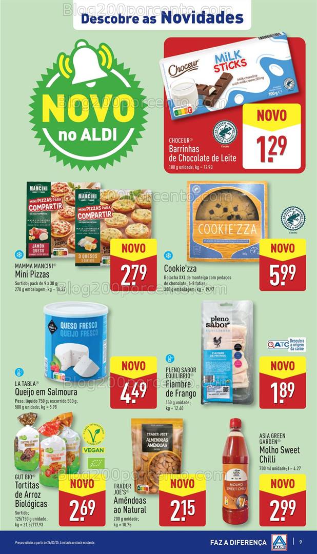 Antevisão Folheto ALDI Promoções de 26 março a 1 abril