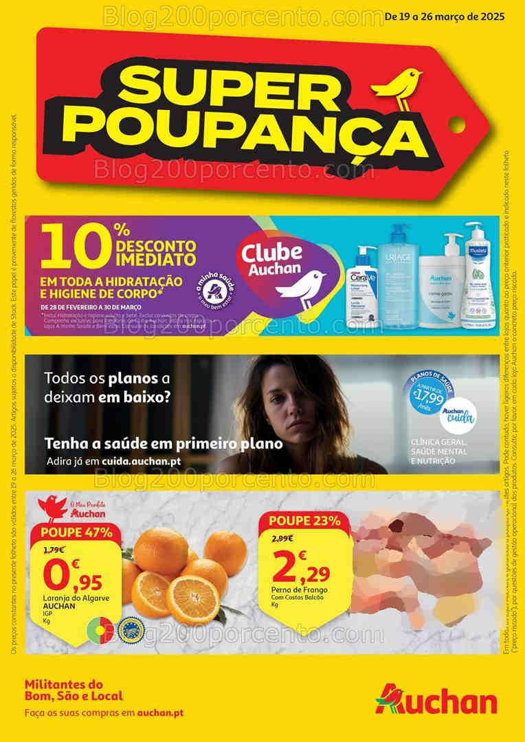 Antevisão Folheto AUCHAN Promoções de 19 a 25 março