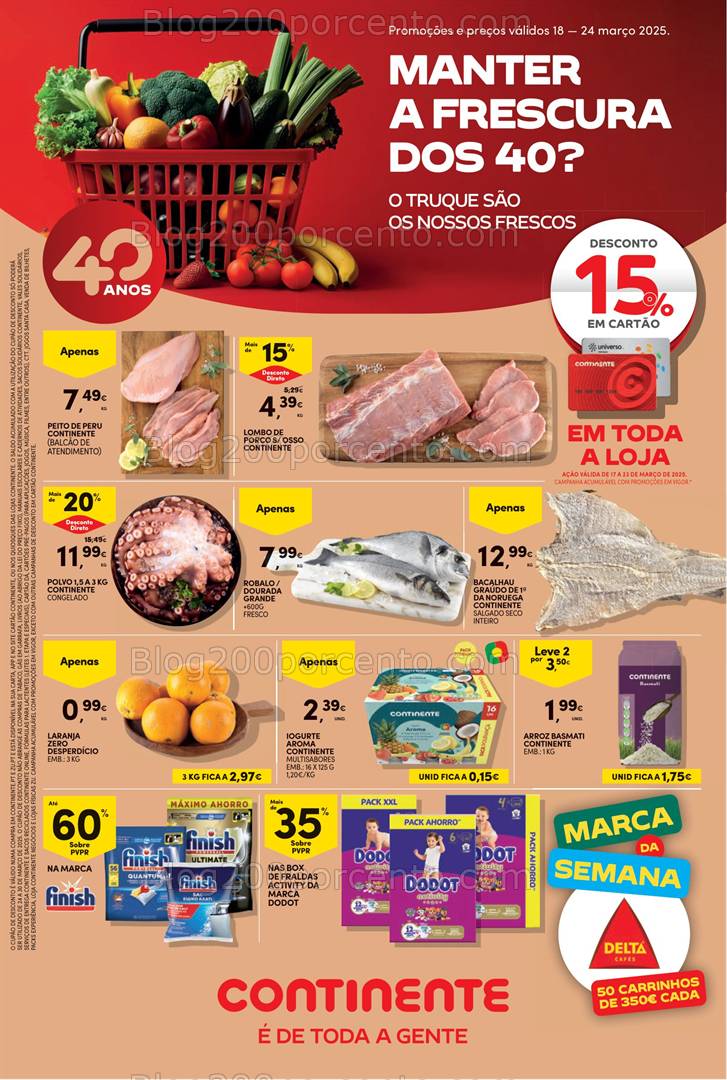 Antevisão Folheto CONTINENTE Promoções de 18 a 24 março