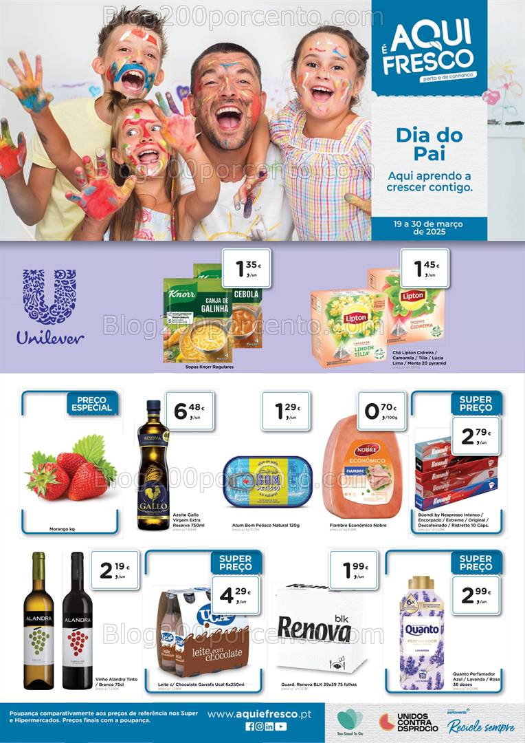 Antevisão Folheto AQUI É FRESCO Promoções de 19 a 30 março