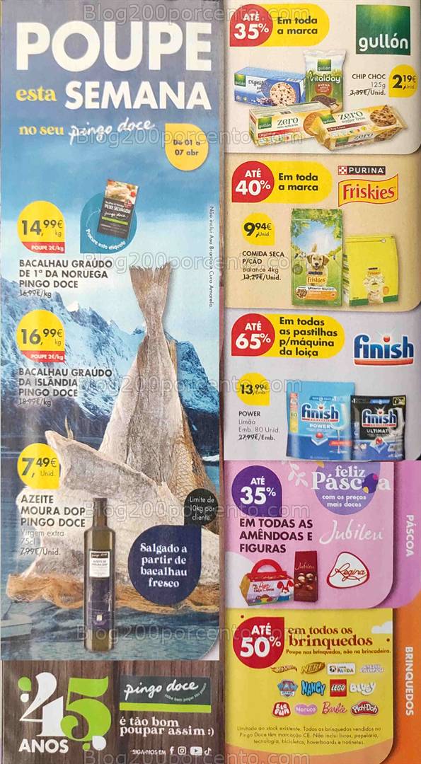 Antevisão Folheto PINGO DOCE Promoções de 1 a 7 abril