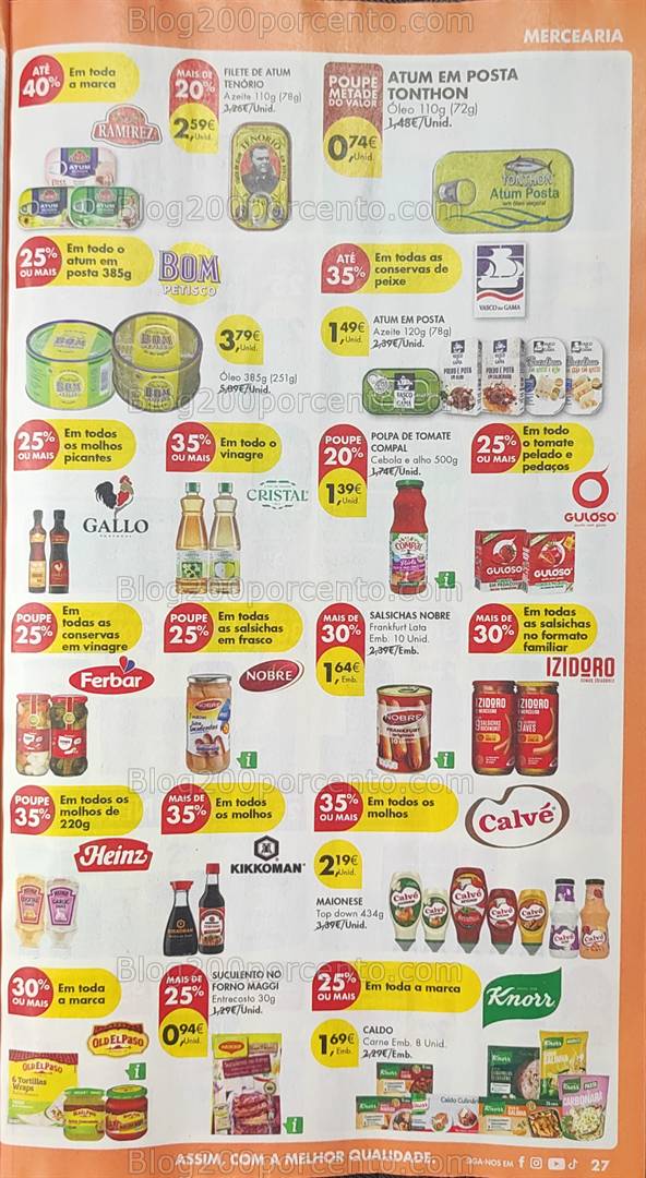 Antevisão Folheto PINGO DOCE Promoções de 25 a 31 março