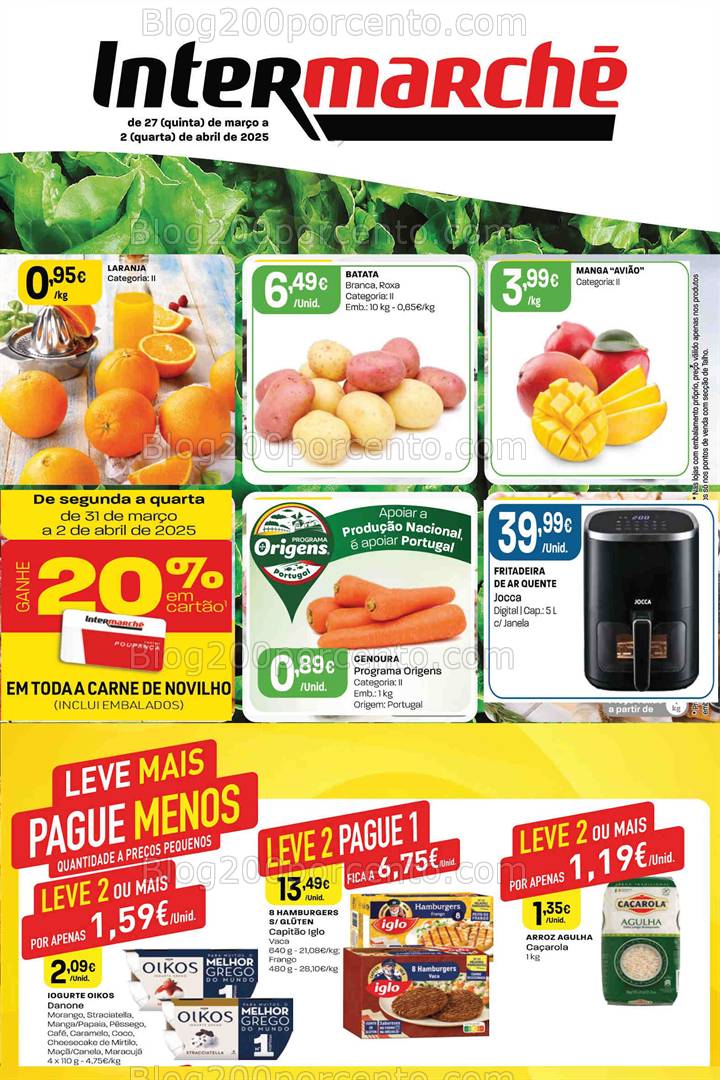 Antevisão Folheto INTERMARCHÉ Super Promoções de 27 março a 2 abril