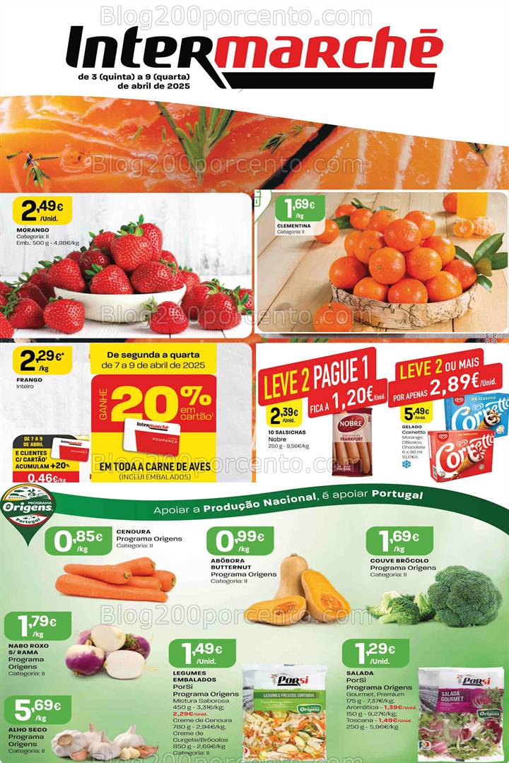 Antevisão Folheto INTERMARCHÉ Super Promoções de 3 a 9 abril