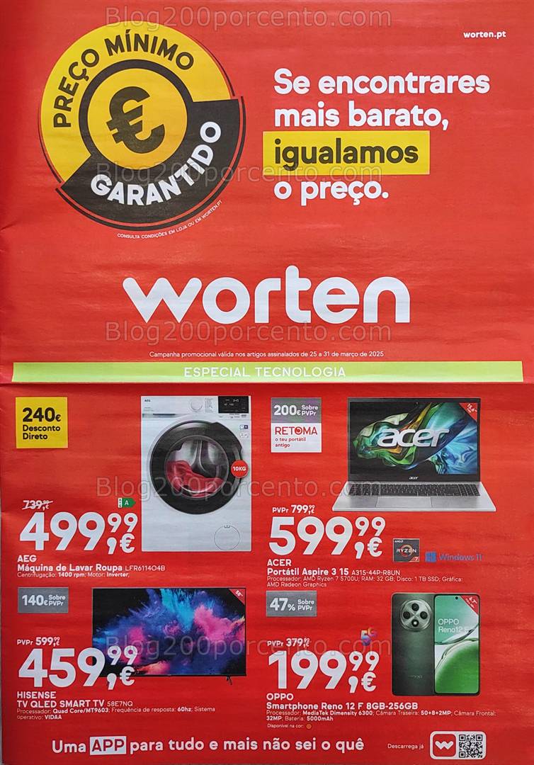 Antevisão Folheto WORTEN Promoções de 25 a 31 março
