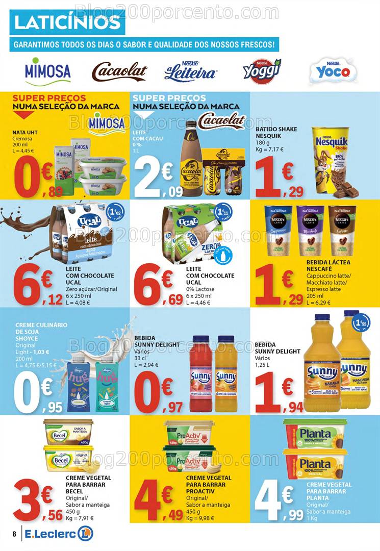 Antevisão Folheto E-LECLERC Páscoa + Promoções de 10 a 21 abril