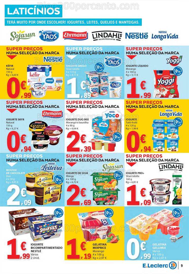 Antevisão Folheto E-LECLERC Páscoa + Promoções de 10 a 21 abril