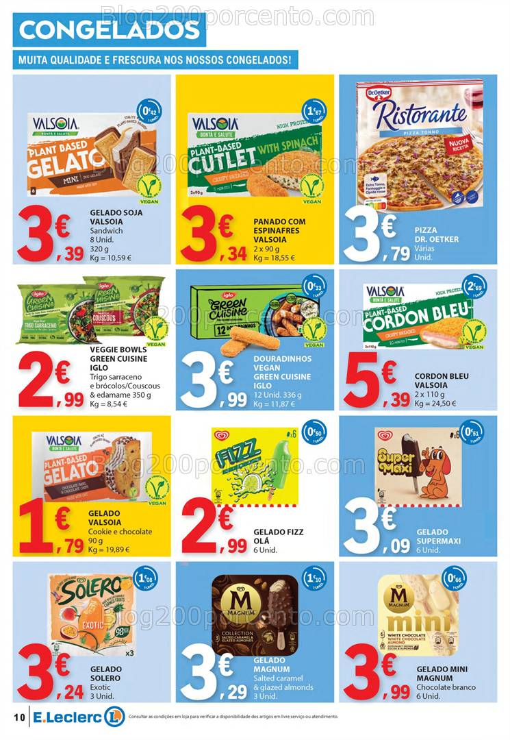Antevisão Folheto E-LECLERC Páscoa + Promoções de 10 a 21 abril