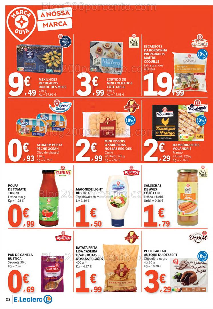 Antevisão Folheto E-LECLERC Páscoa + Promoções de 10 a 21 abril