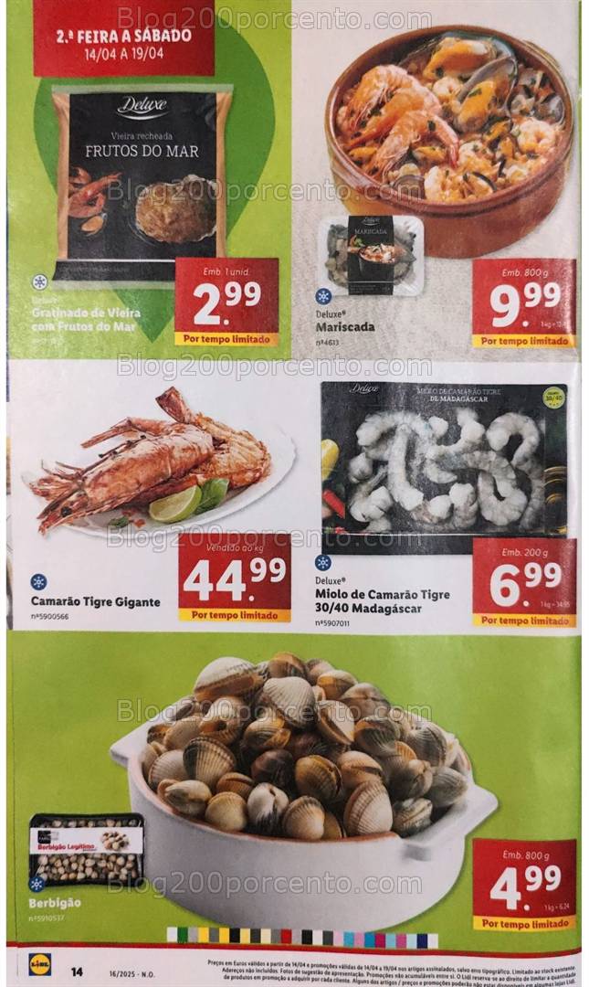 Antevisão Folheto LIDL Promoções de 14 a 19 abril