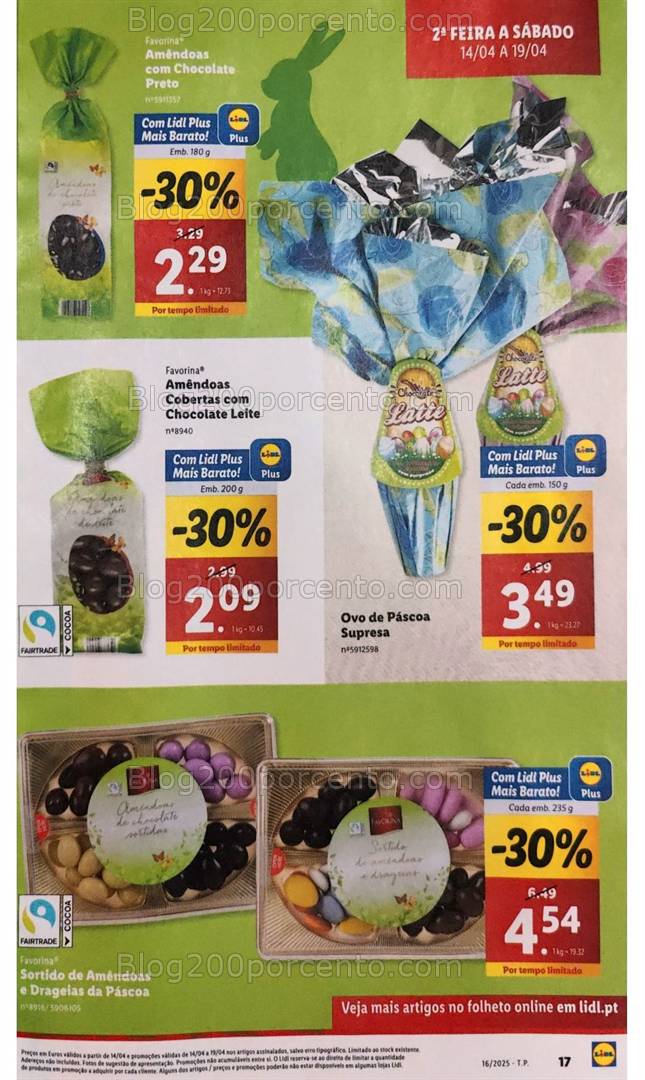 Antevisão Folheto LIDL Promoções de 14 a 19 abril