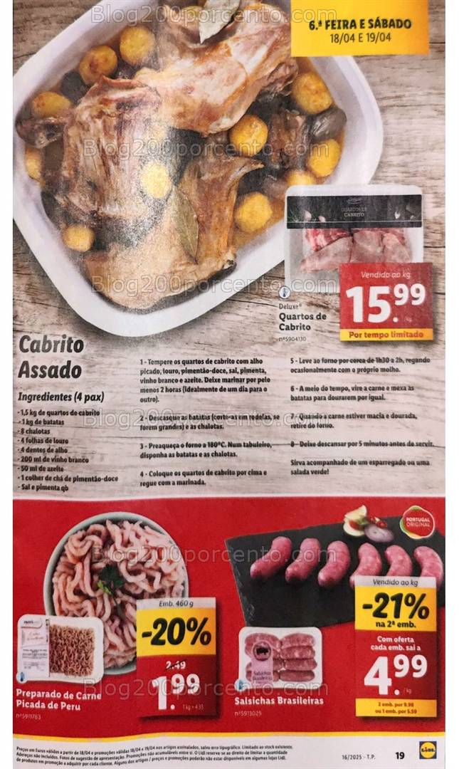 Antevisão Folheto LIDL Promoções de 14 a 19 abril