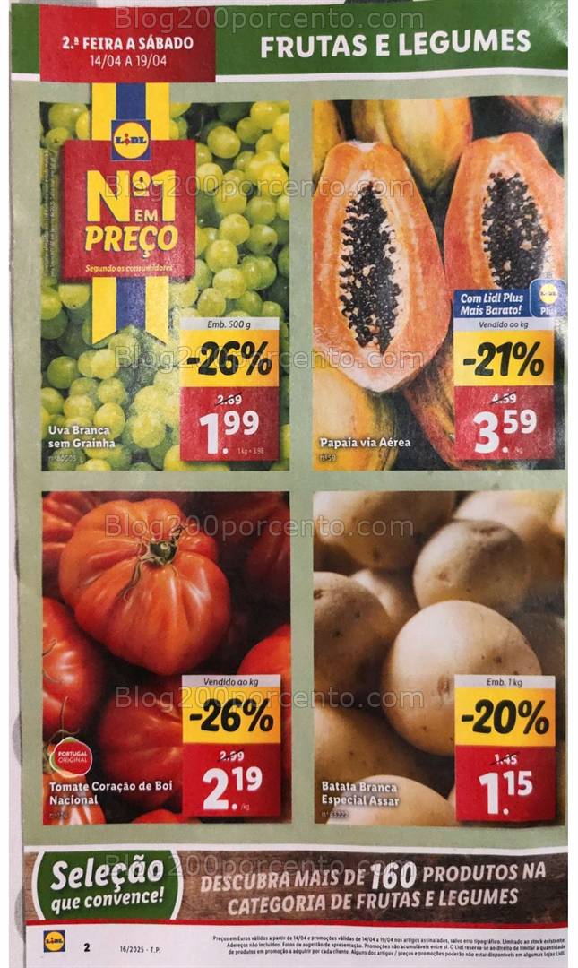 Antevisão Folheto LIDL Promoções de 14 a 19 abril