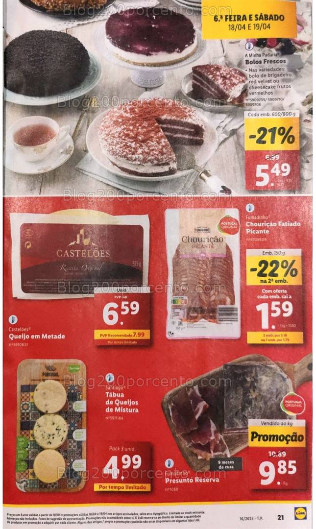 Antevisão Folheto LIDL Promoções de 14 a 19 abril