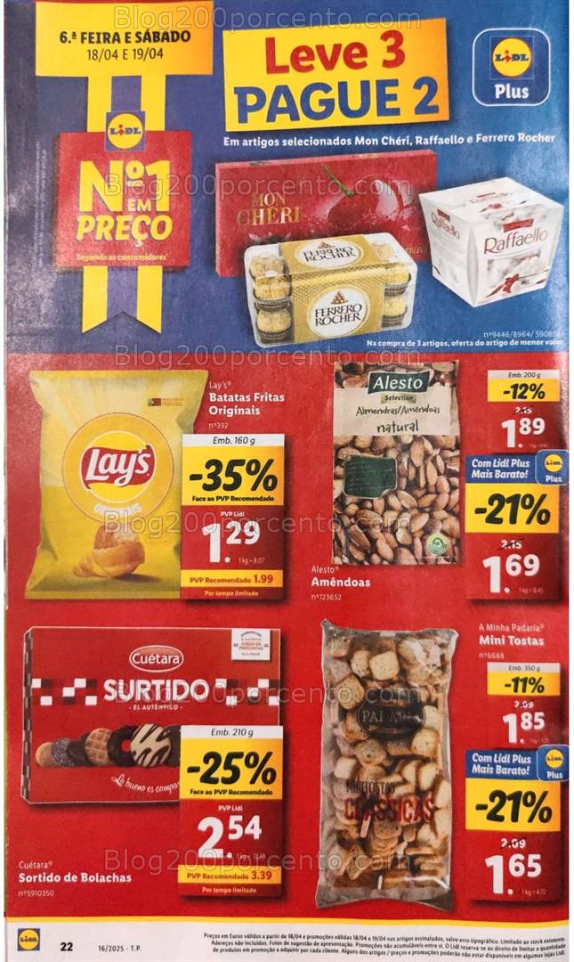 Antevisão Folheto LIDL Promoções de 14 a 19 abril