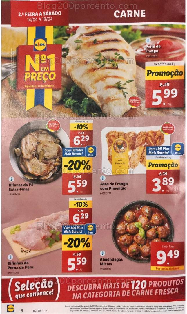 Antevisão Folheto LIDL Promoções de 14 a 19 abril