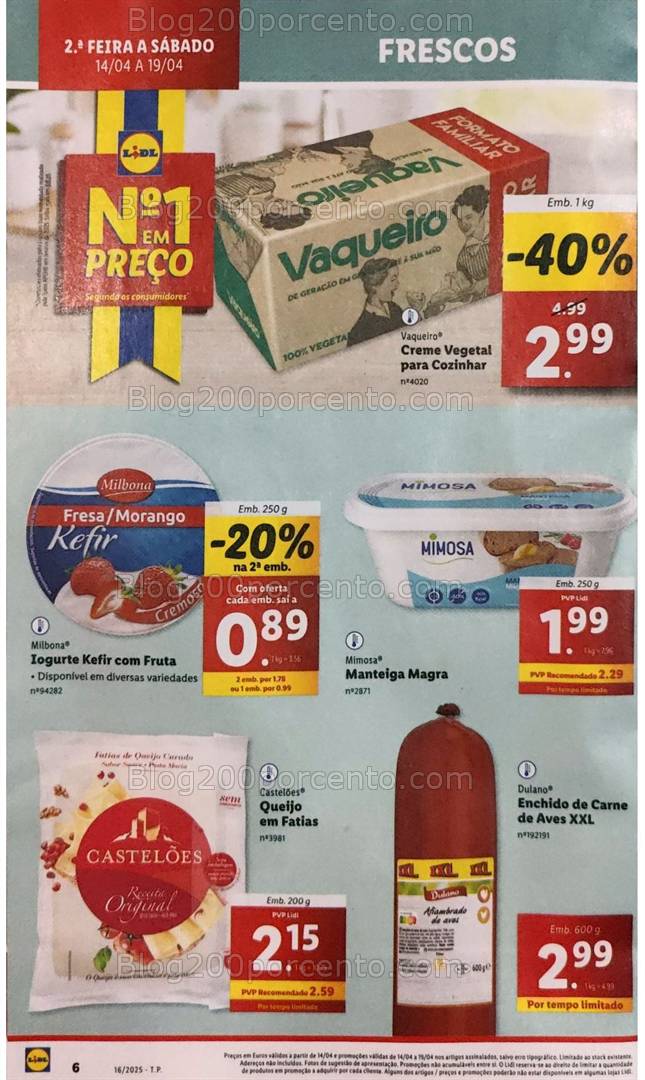 Antevisão Folheto LIDL Promoções de 14 a 19 abril