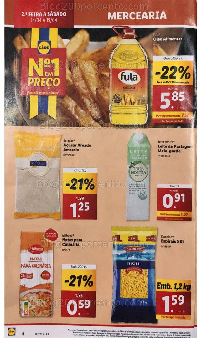 Antevisão Folheto LIDL Promoções de 14 a 19 abril