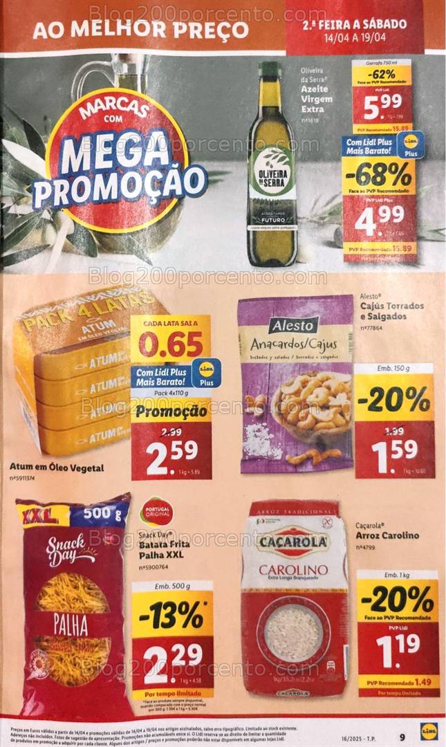 Antevisão Folheto LIDL Promoções de 14 a 19 abril