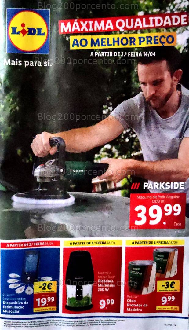Antevisão Folheto LIDL Bazar Promoções de 14 a 19 abril