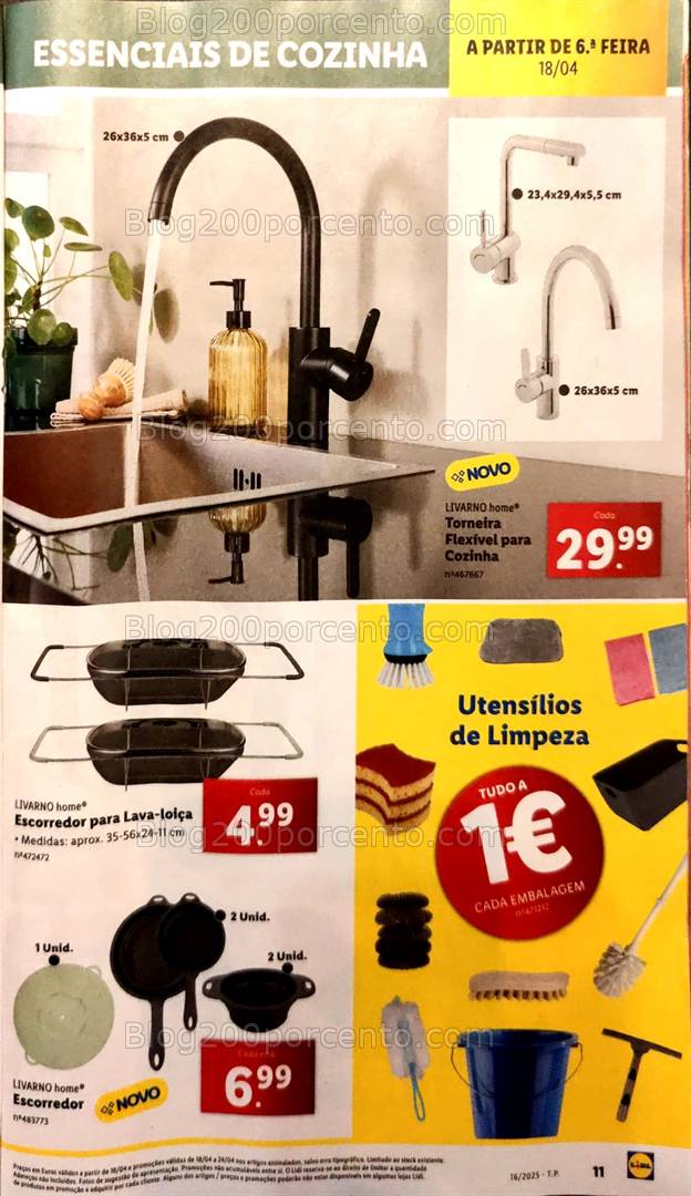Antevisão Folheto LIDL Bazar Cozinha Promoções de 18 a 24 abril