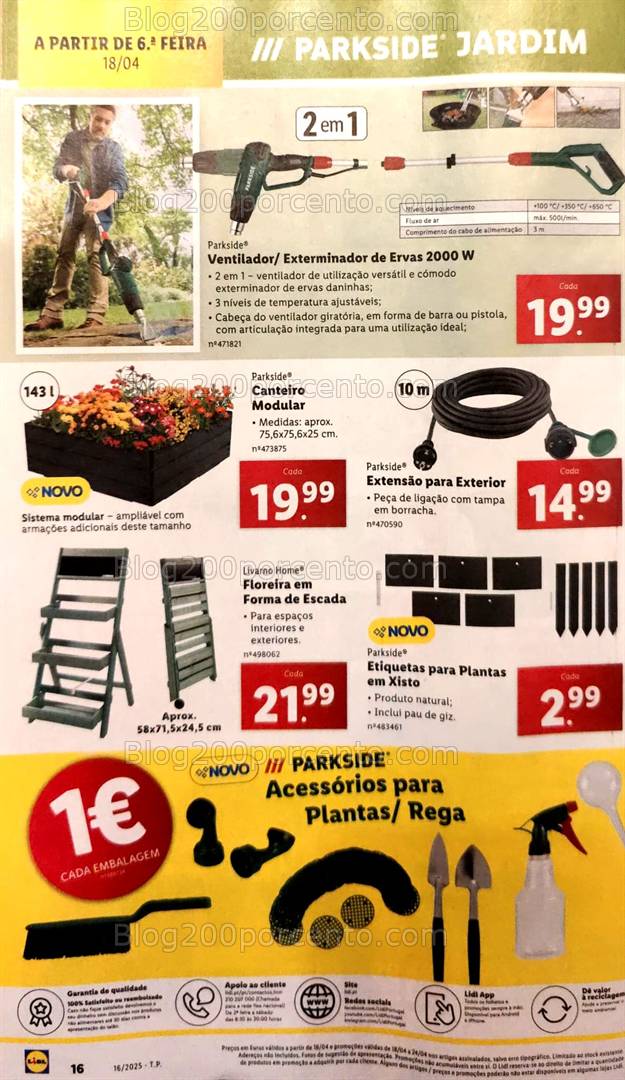 Antevisão Folheto LIDL Bazar Promoções de 14 a 19 abril