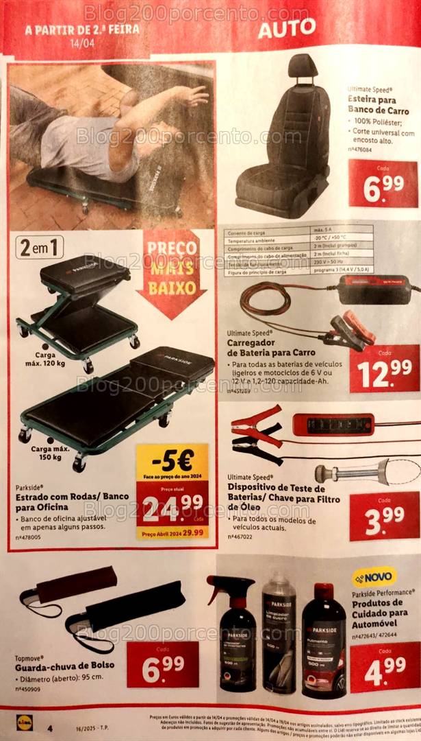 Antevisão Folheto LIDL Bazar Promoções de 14 a 19 abril