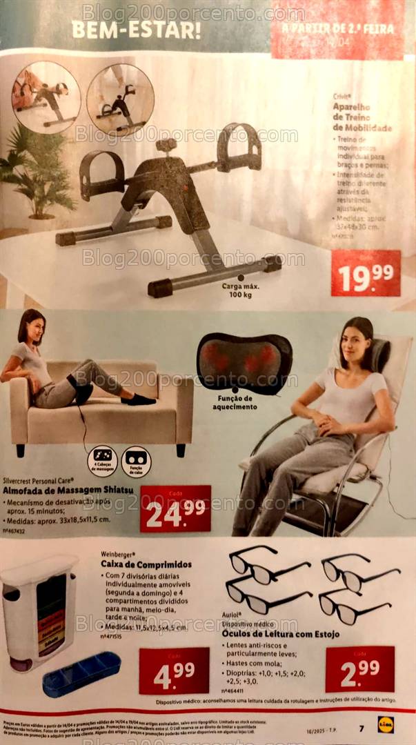 Antevisão Folheto LIDL Bazar Promoções de 14 a 19 abril