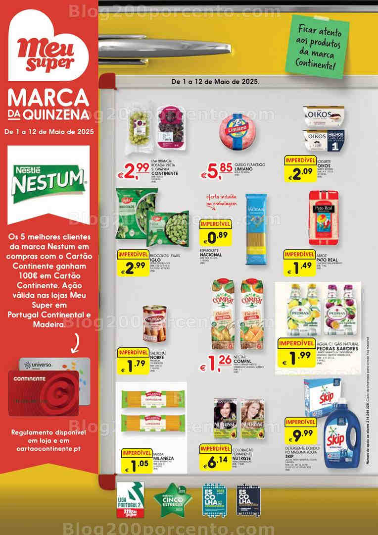 Antevisão Folheto MEU SUPER Promoções de 1 maio a 12 maio