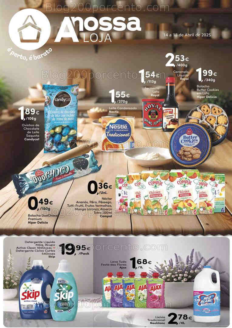 Antevisão Folheto A NOSSA LOJA Promoções de 14 a 18 abril