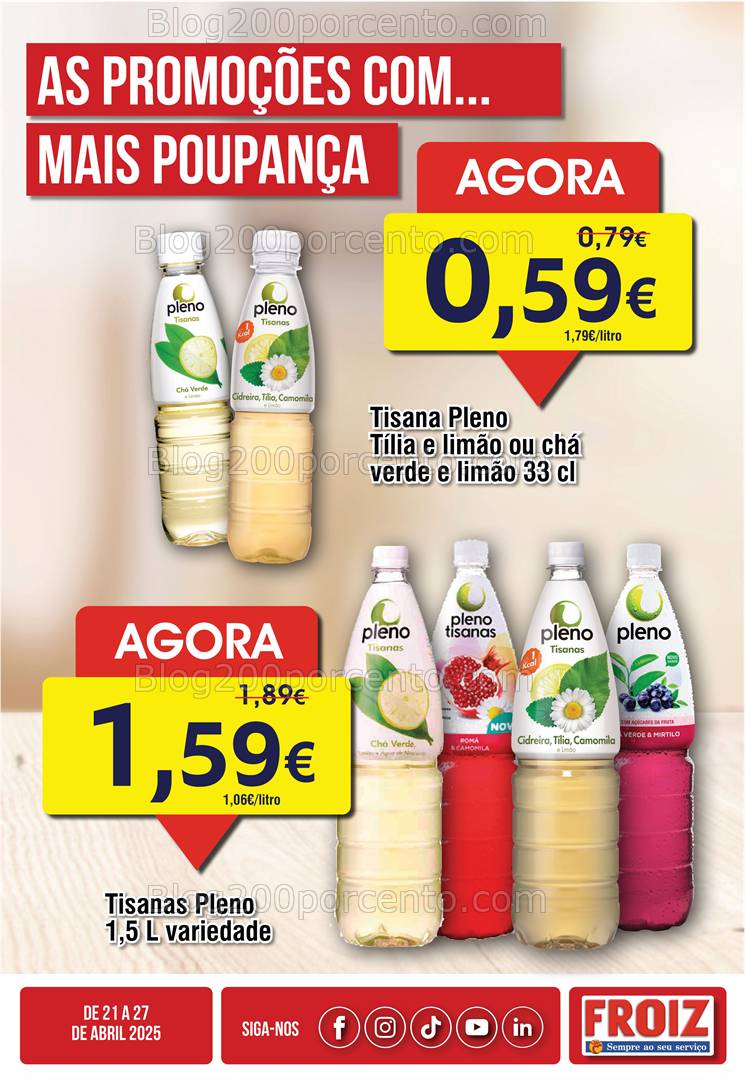 Antevisão Folheto FROIZ Promoções de 21 a 27 abril