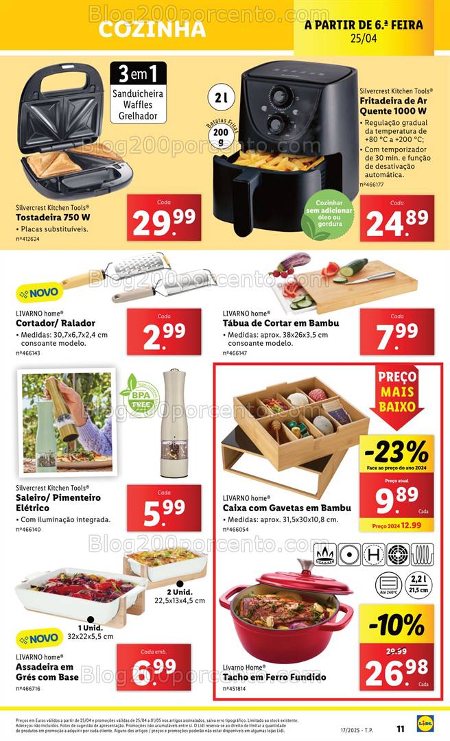 Antevisão Folheto LIDL Bazar Promoções de 21 abril a 1 maio