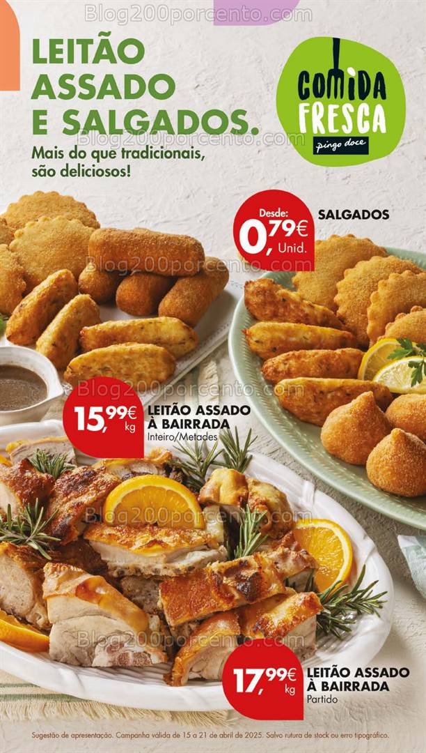 Antevisão Folheto PINGO DOCE Lojas Grandes Promoções de 15 a 21 abril