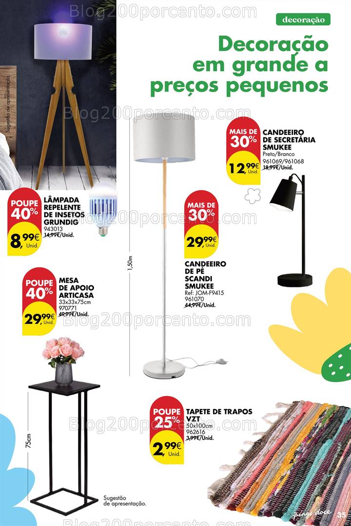Antevisão Folheto PINGO DOCE Bazar Primavera Promoções de 22 abril a 19 maio
