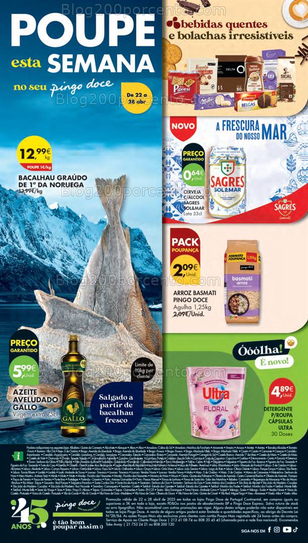 Antevisão Folheto PINGO DOCE Lojas Médias Promoções de 22 a 28 abril