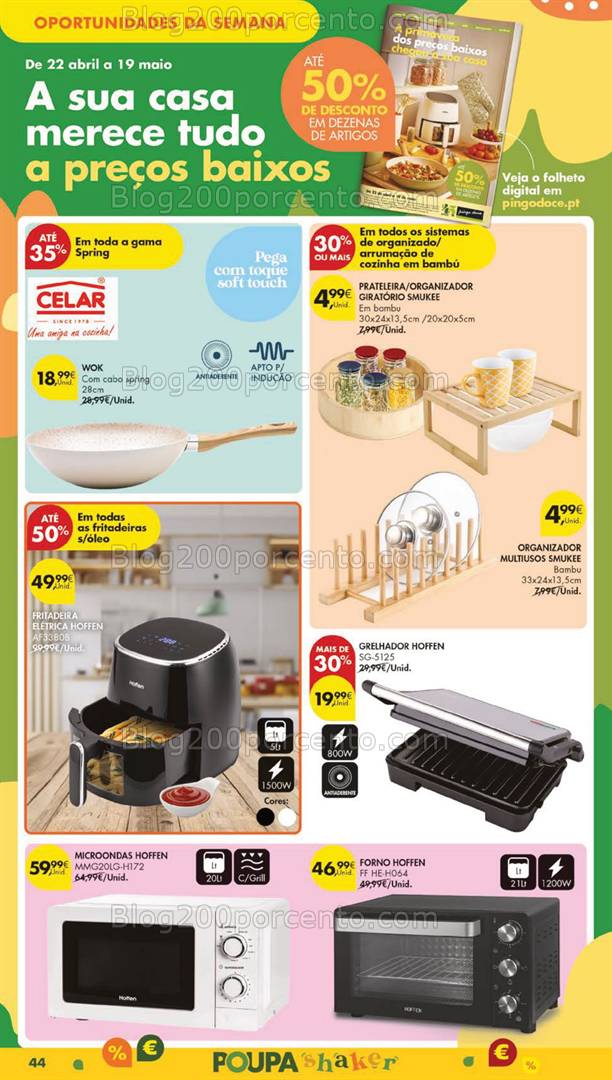 Antevisão Folheto PINGO DOCE Bazar Promoções de 22 a 28 abril