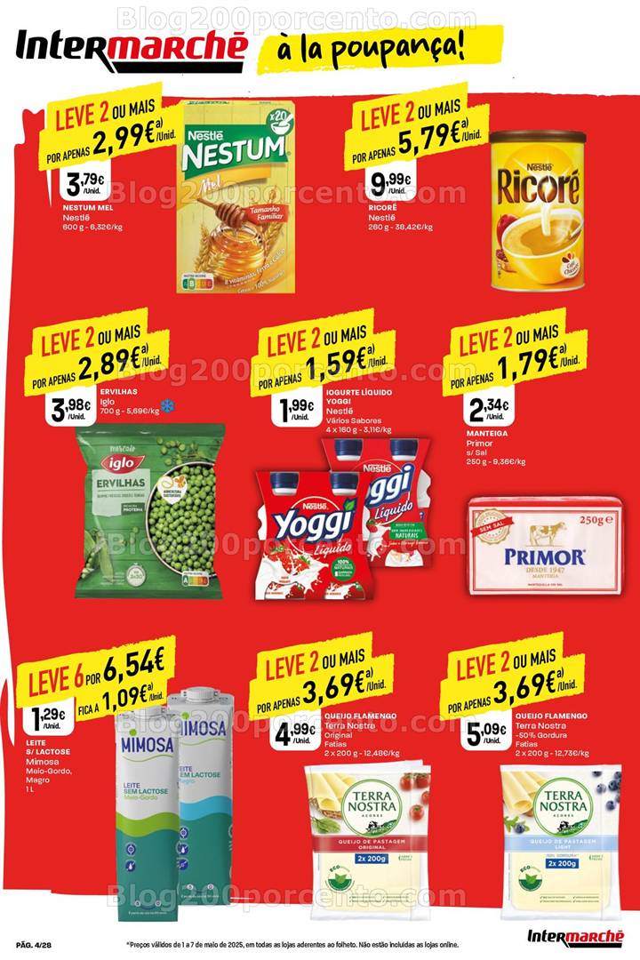 Antevisão Folheto INTERMARCHÉ Super Promoções de 1 maio a 7 maio
