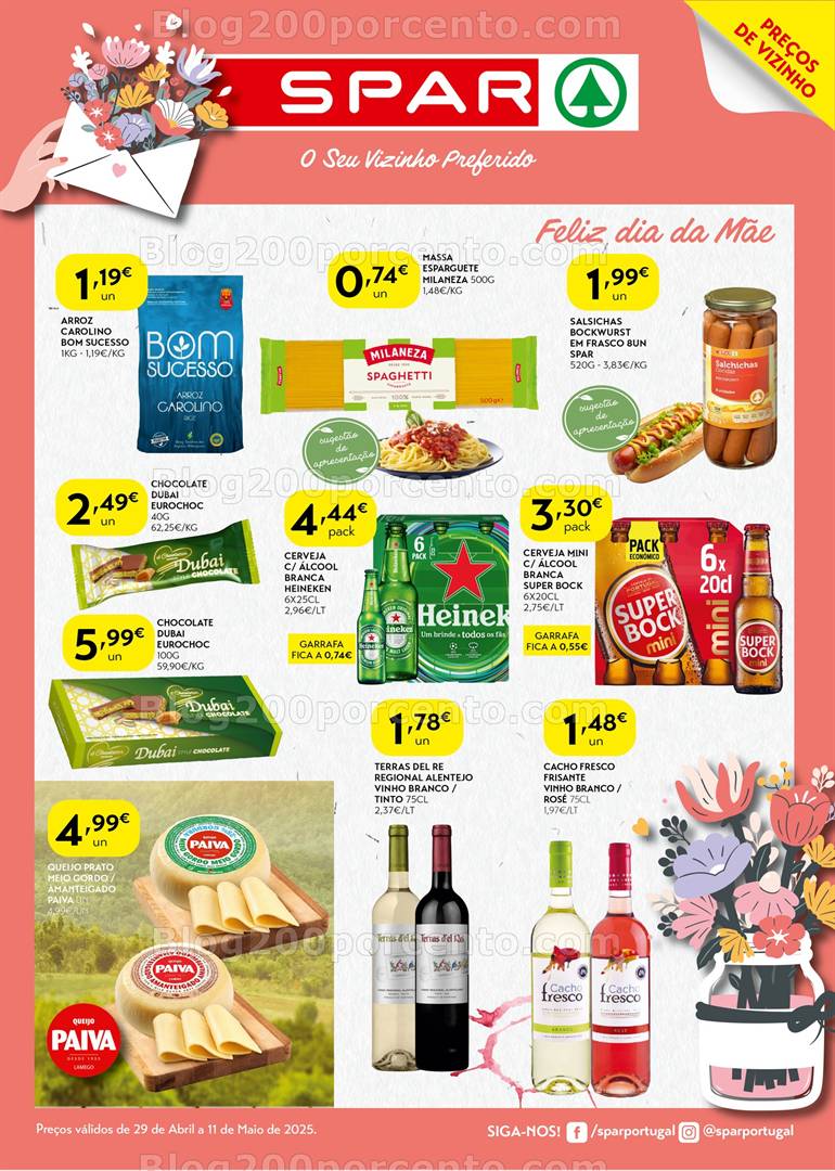 Antevisão Folheto SPAR Promoções de 29 abril a 11 maio