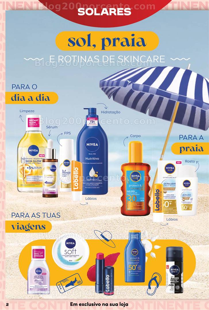 Antevisão Folheto CONTINENTE Beleza Verão Promoções de 6 a 18 maio