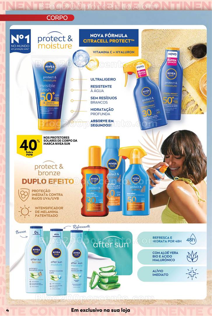 Antevisão Folheto CONTINENTE Beleza Verão Promoções de 6 a 18 maio
