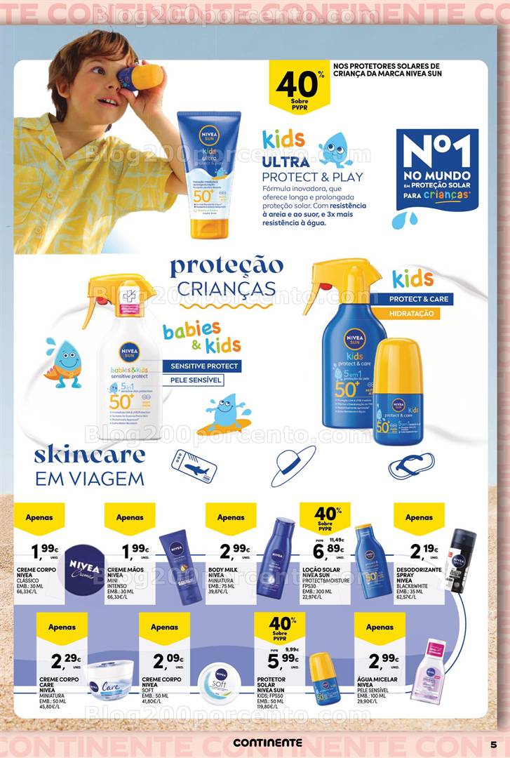 Antevisão Folheto CONTINENTE Beleza Verão Promoções de 6 a 18 maio