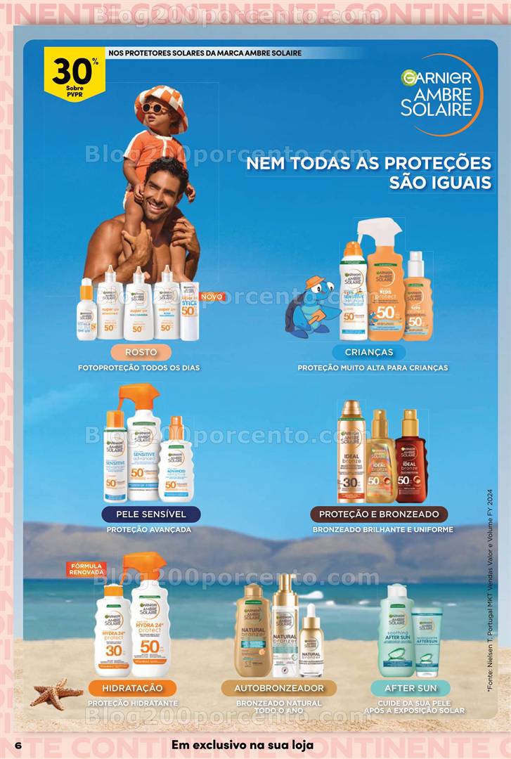 Antevisão Folheto CONTINENTE Beleza Verão Promoções de 6 a 18 maio