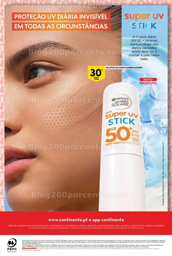 Antevisão Folheto CONTINENTE Beleza Verão Promoções de 6 a 18 maio