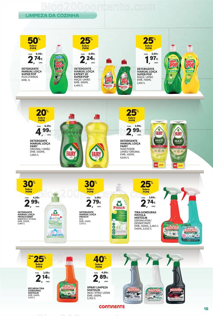 Antevisão Folheto CONTINENTE Açores Limpeza Promoções de 13 a 26 maio