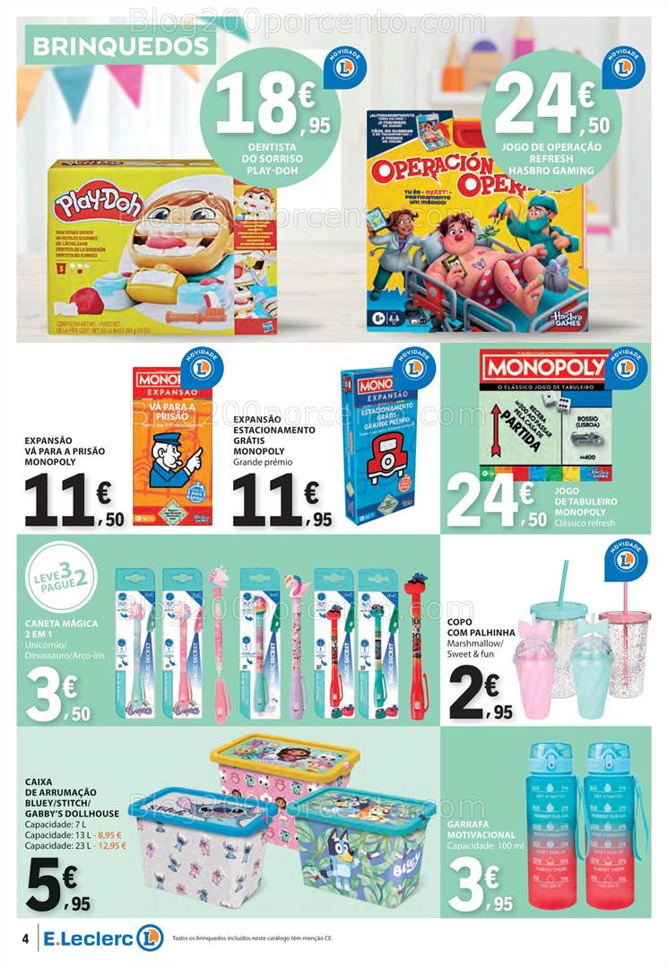 Antevisão Folheto E-LECLERC Promoções de 8 a 21 maio all
