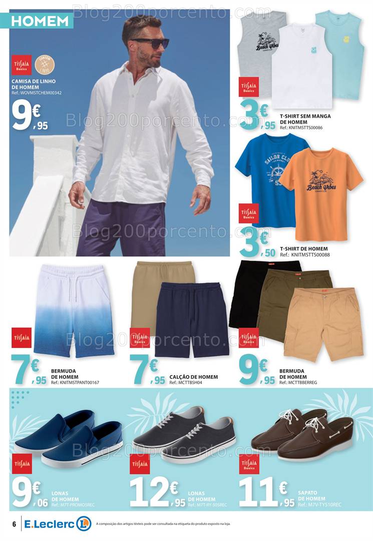 Antevisão Folheto E-LECLERC Especial Moda Primavera Verão Promoções de 13 a 25 maio all