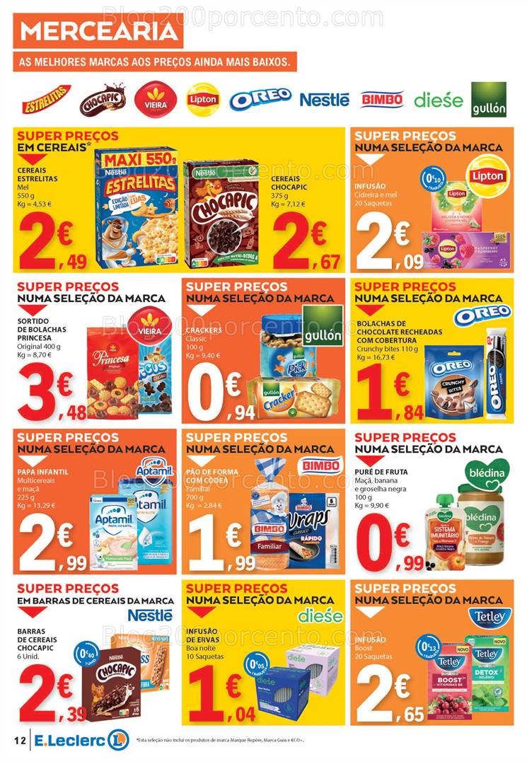 Antevisão Folheto E-LECLERC Promoções a partir de 8 a 14 maio all
