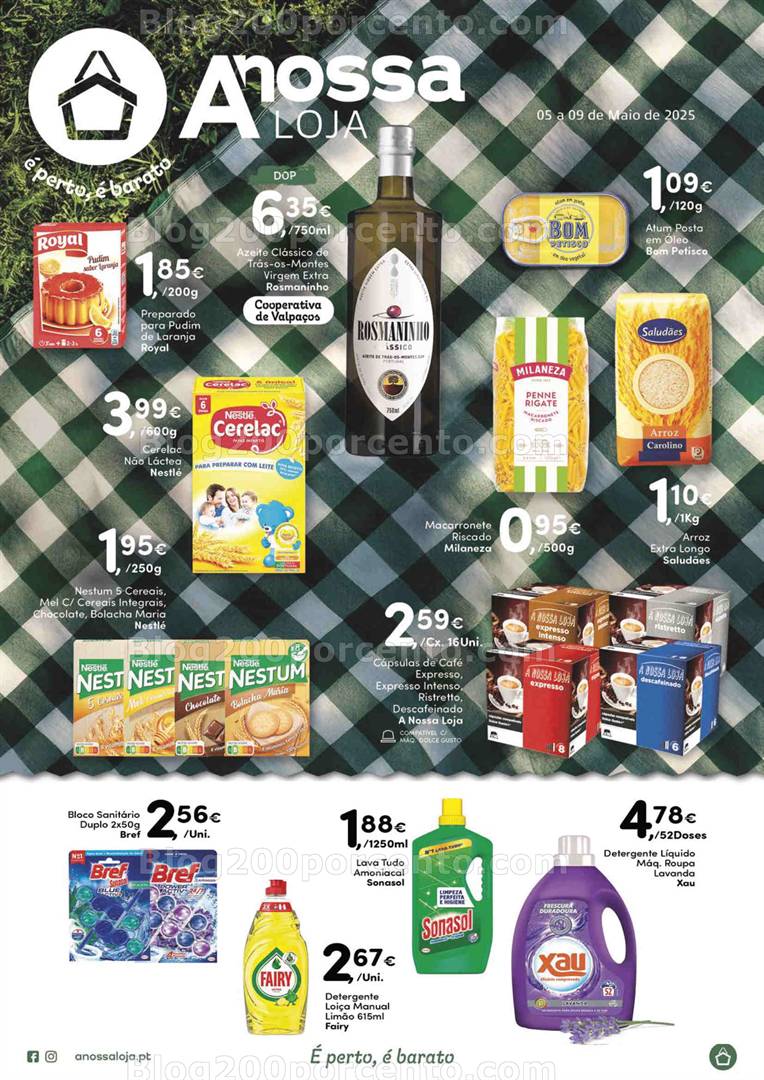 Antevisão Folheto A NOSSA LOJA Promoções de 5 a 9 maio