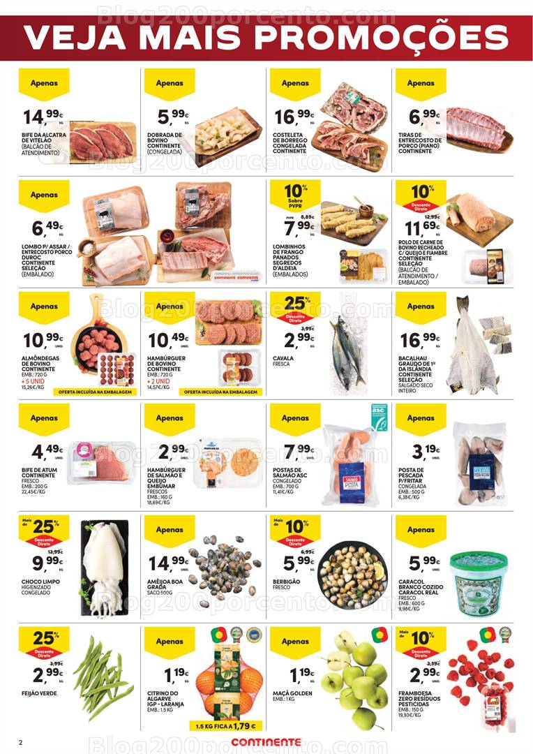 Antevisão Folheto CONTINENTE Promoções Fim de Semana - 1 a 5 maio