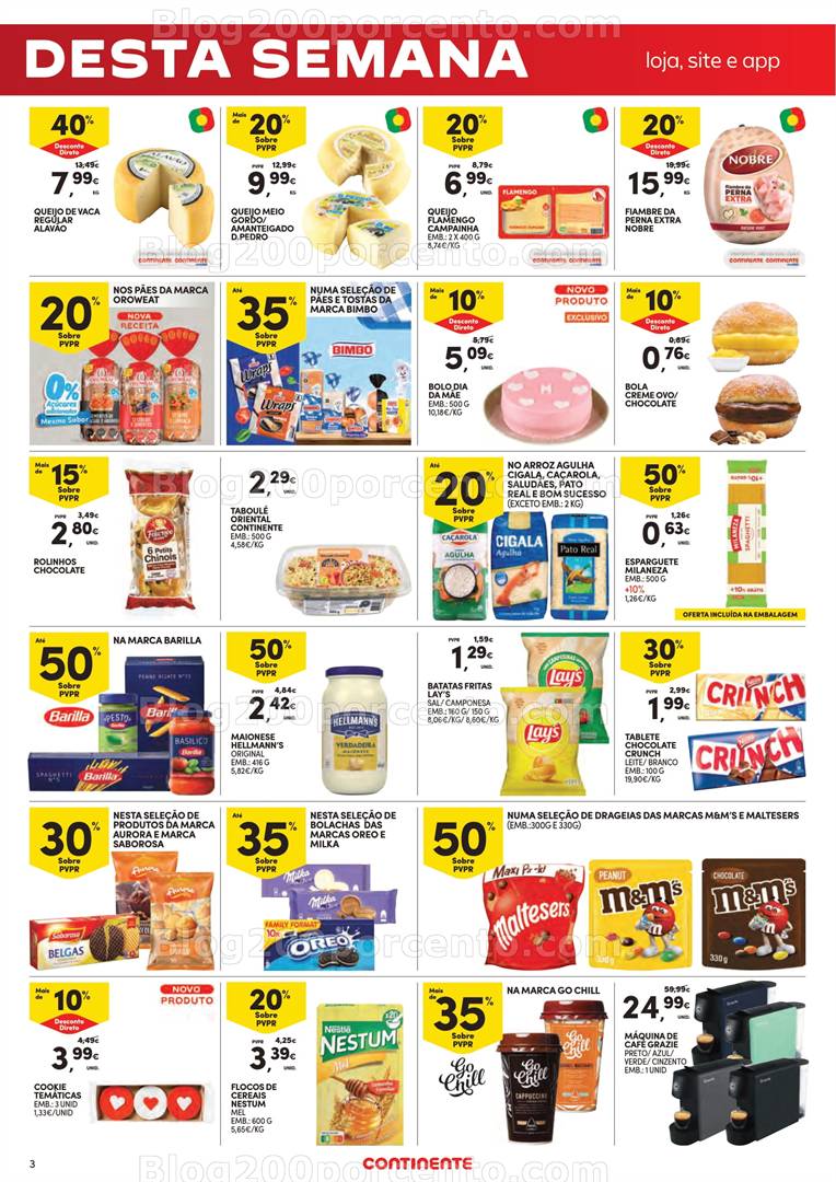 Antevisão Folheto CONTINENTE Promoções Fim de Semana - 1 a 5 maio